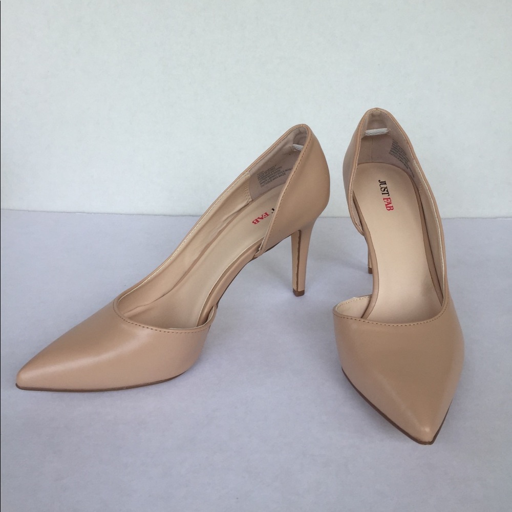 Blush/Cream “Roza” JustFab heels